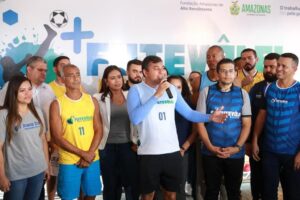 Governador Wilson Lima anuncia o projeto Mais Futevôlei nos Bairros
