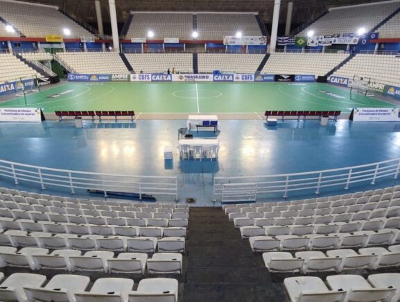 Governo do Amazonas prepara Arena Amadeu Teixeira para receber Campeonato Brasileiro de Futsal